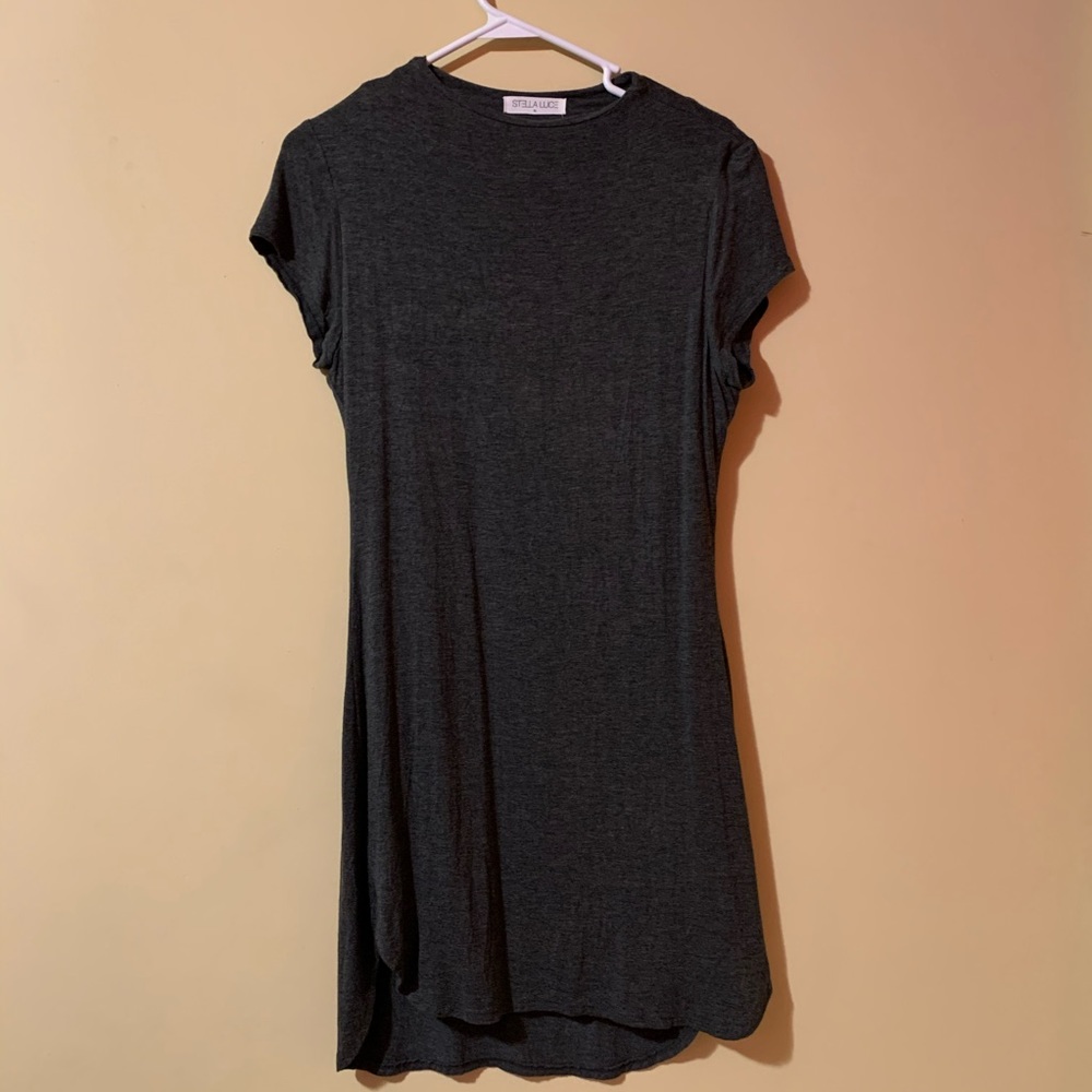 Gray Women's T-Shirt Dress